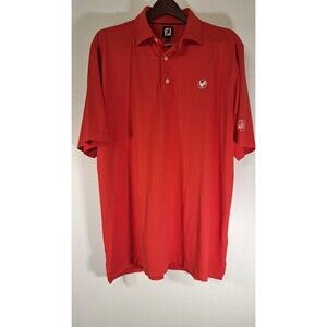 FOOT JOY Country Club of Jackson‎ Orange Golf Polo Men's XL Activewear Athletic